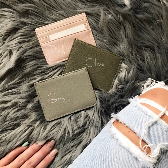 NWT ๐น SLIM CARDHOLDER | QUALITY VEGAN LEATH GREY - Picture 8 of 8